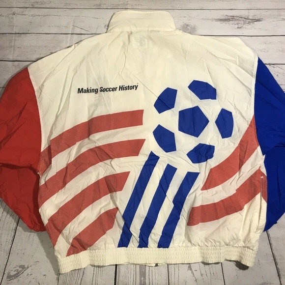 USA WORLD CUP 1994 RARE ADIDAS WINDBREAKER - Picture 9 of 10